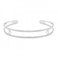 DQ Metal bracelet base 9x60mm with two loops Antique silver